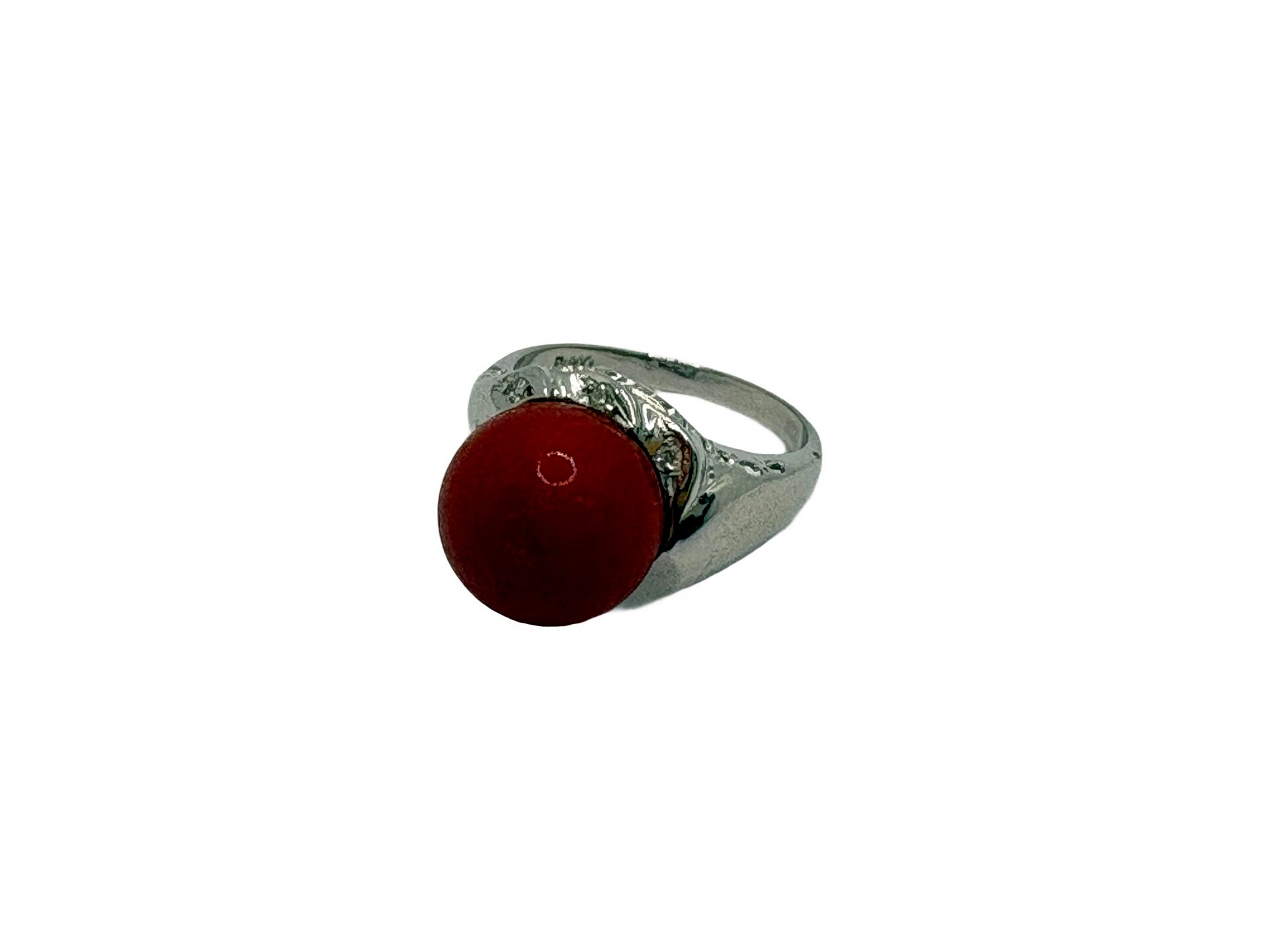 Pt900 サンゴ11.1mm ダイヤ0.10ct リング - 買取専門店リライト/芦屋駅 
