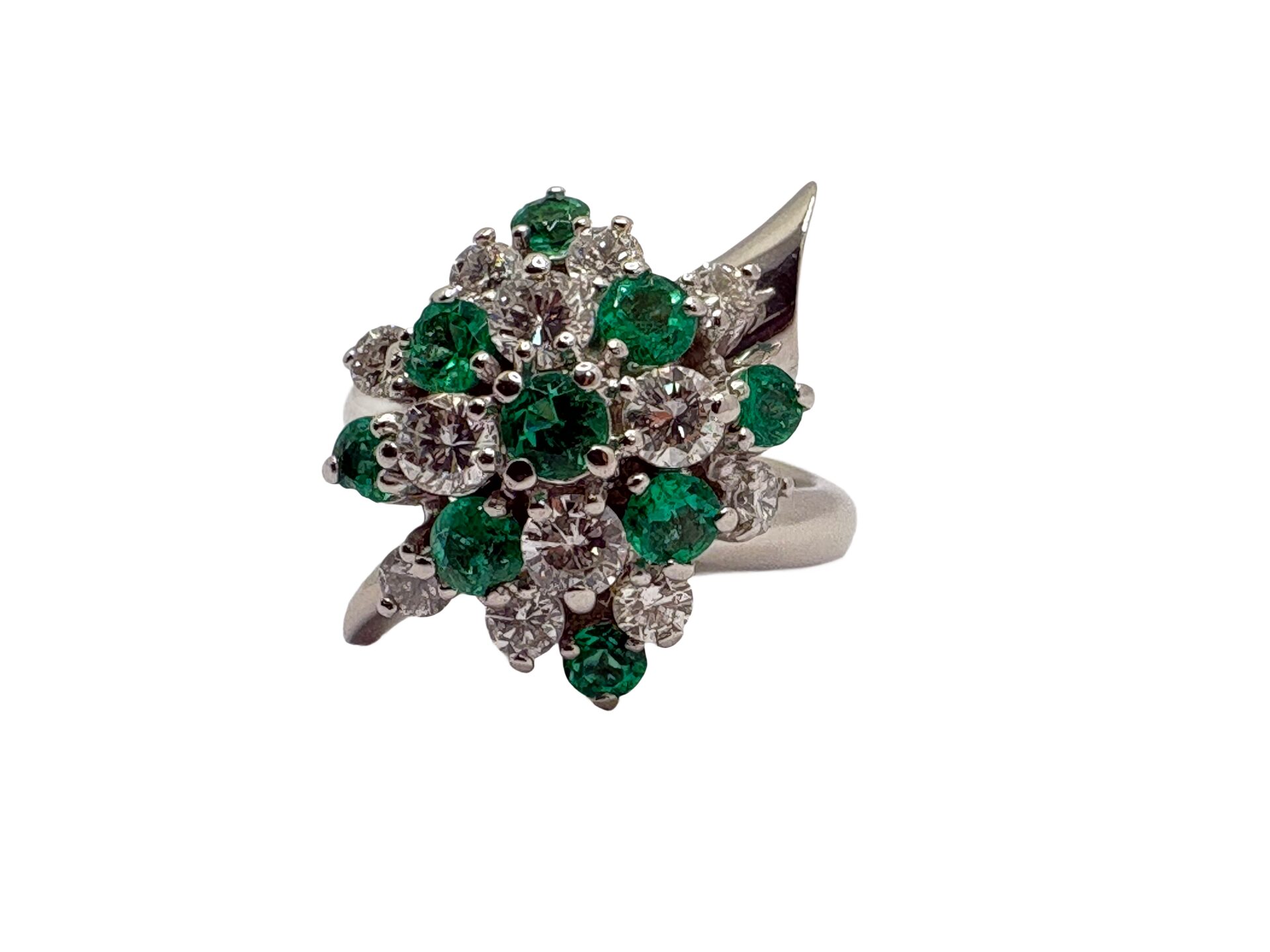 Pt900 エメラルド0.3ct ダイヤ0.2ct リング - 買取専門店リライト/芦屋