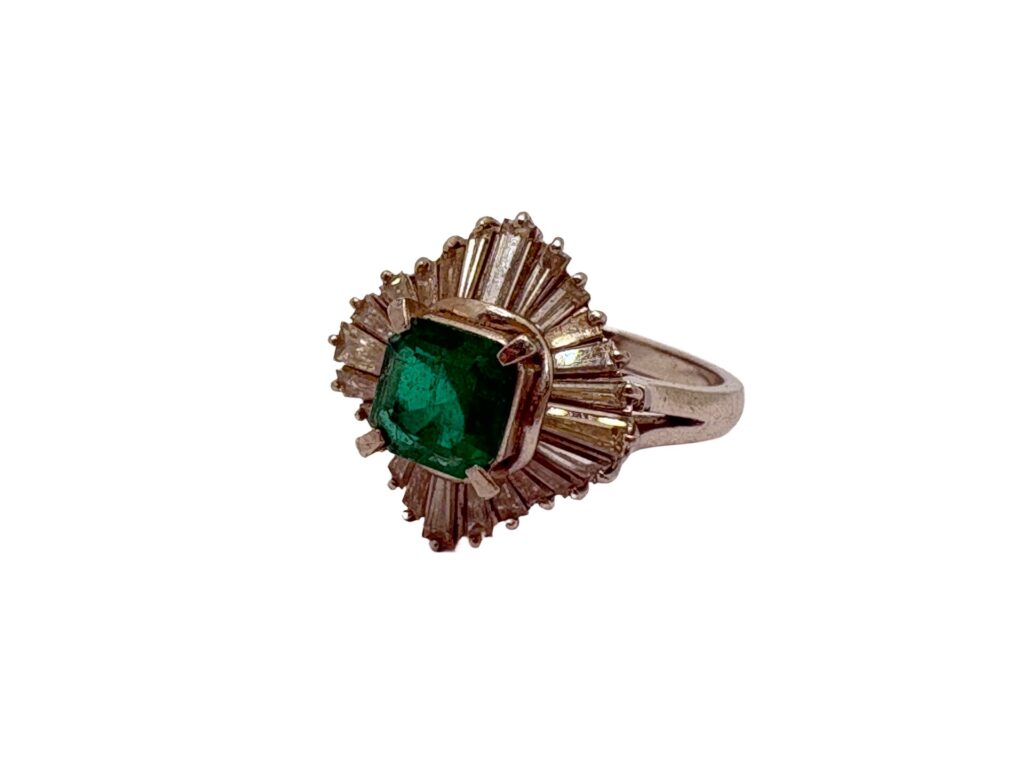 Pt900 エメラルド1.05ct ダイヤ1.00ct リング - 買取専門店リライト