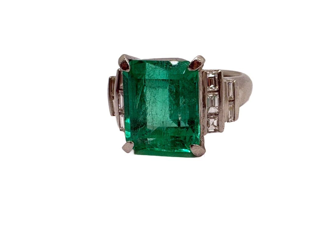 Pt900 エメラルド6.32ct ダイヤ0.65ct リング - 買取専門店リライト