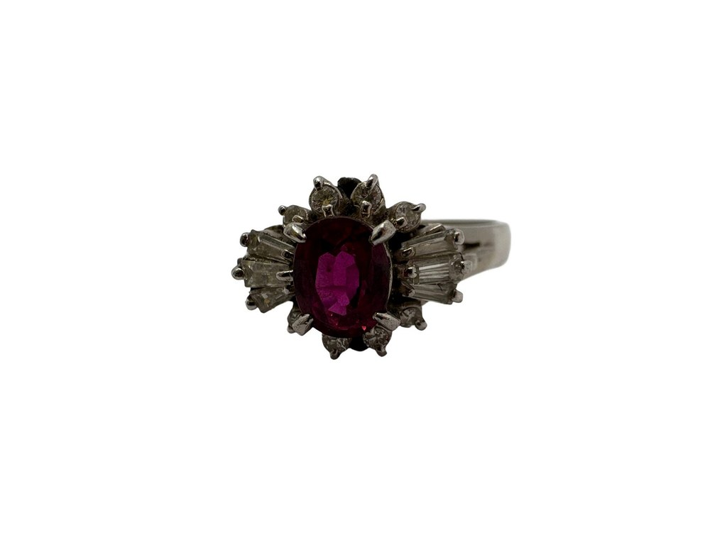 Pt900 ルビー0.51ct ダイヤ0.2ct リング - 買取専門店リライト/芦屋駅
