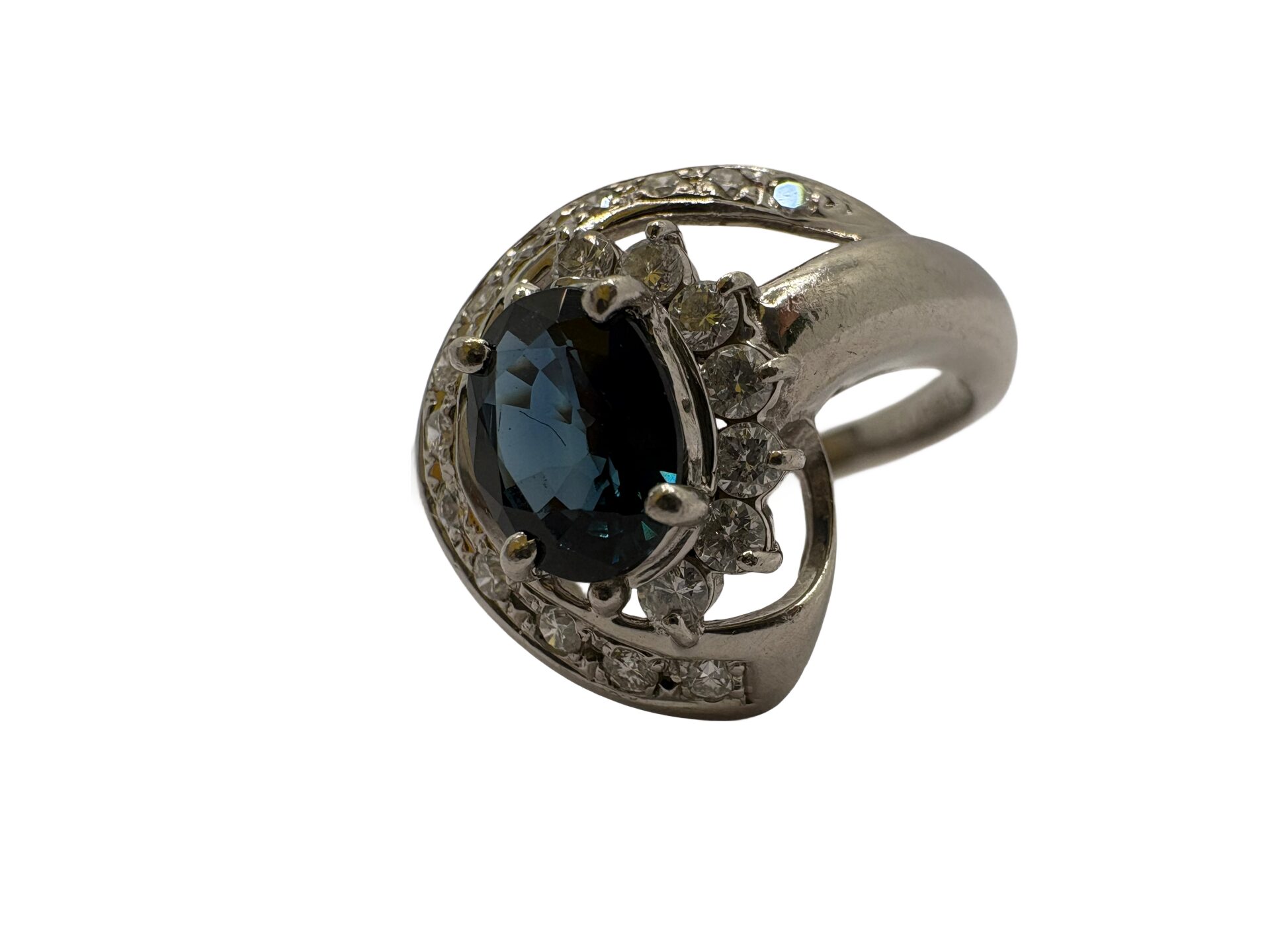 Pt900 サファイア0.73ct ダイヤ0.3ct リング - 買取専門店リライト