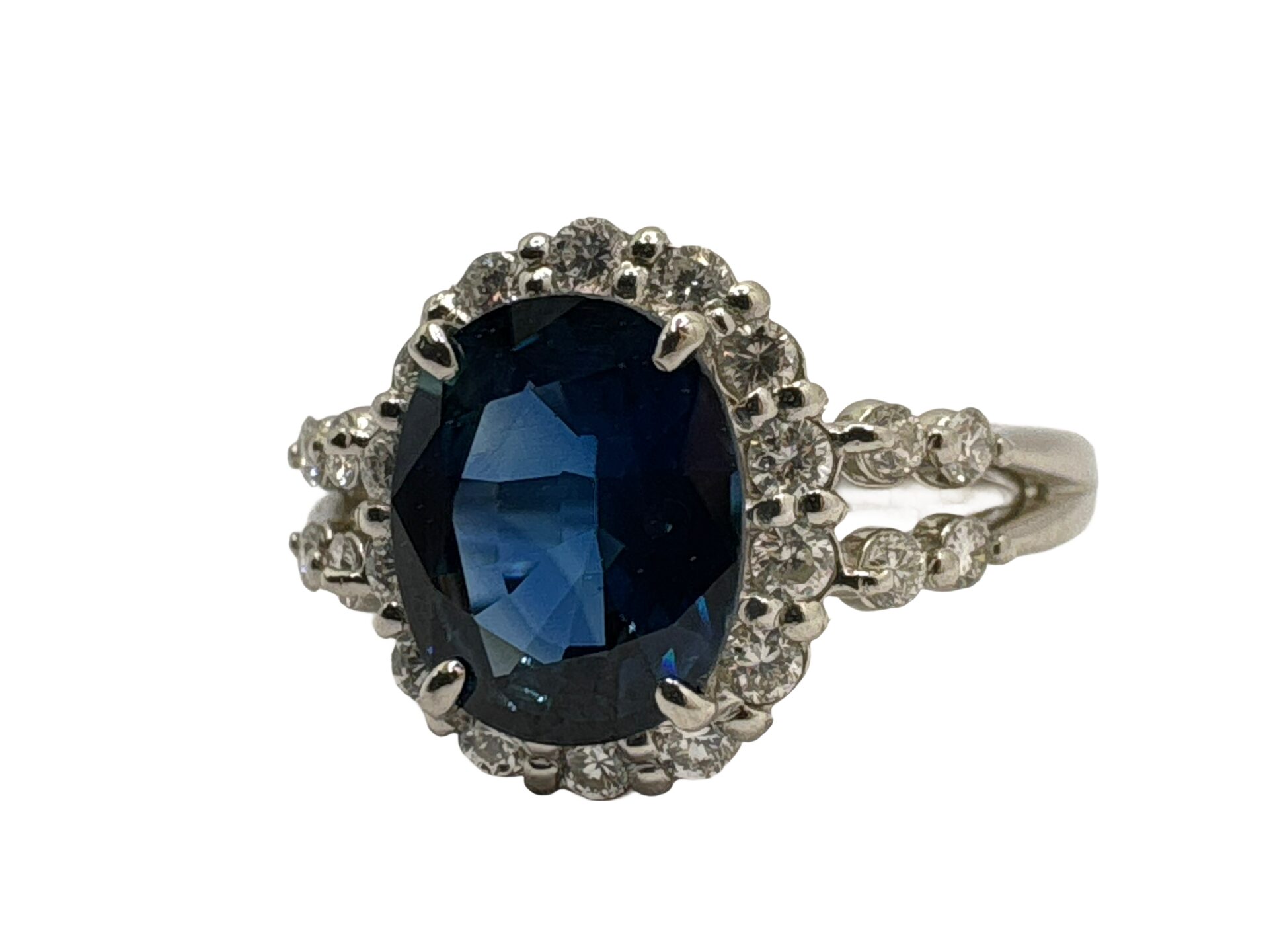 Pt900 サファイア2.55ct ダイヤ0.59ct リング - 買取専門店リライト
