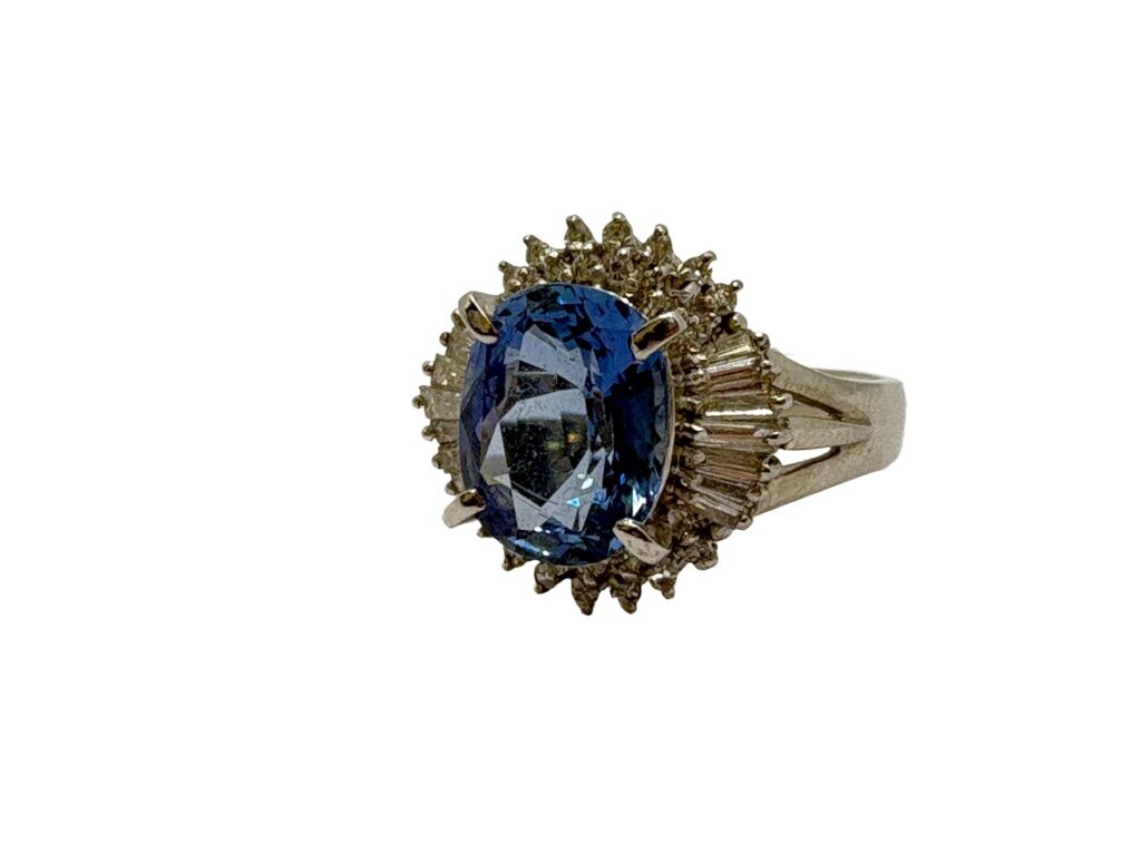 Pt900 サファイア3.35ct ダイヤ0.52ct リング - 買取専門店リライト